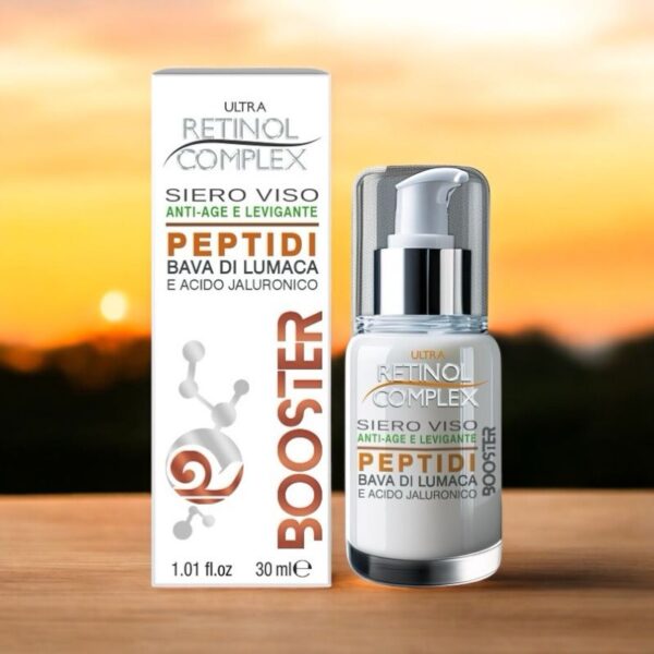 SIERO BOOSTER ANTIAGE CON PEPTIDI BAVA DI LUMACA e ACIDO JALURONICO 30 ml