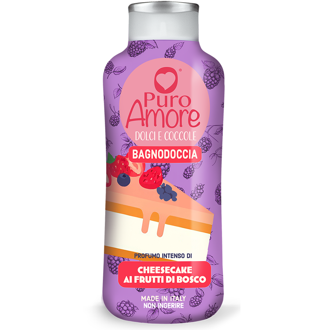 Puro Amore Bagnodoccia Dolci e Coccole Cheesecake ai Frutti di Bosco 650 ml