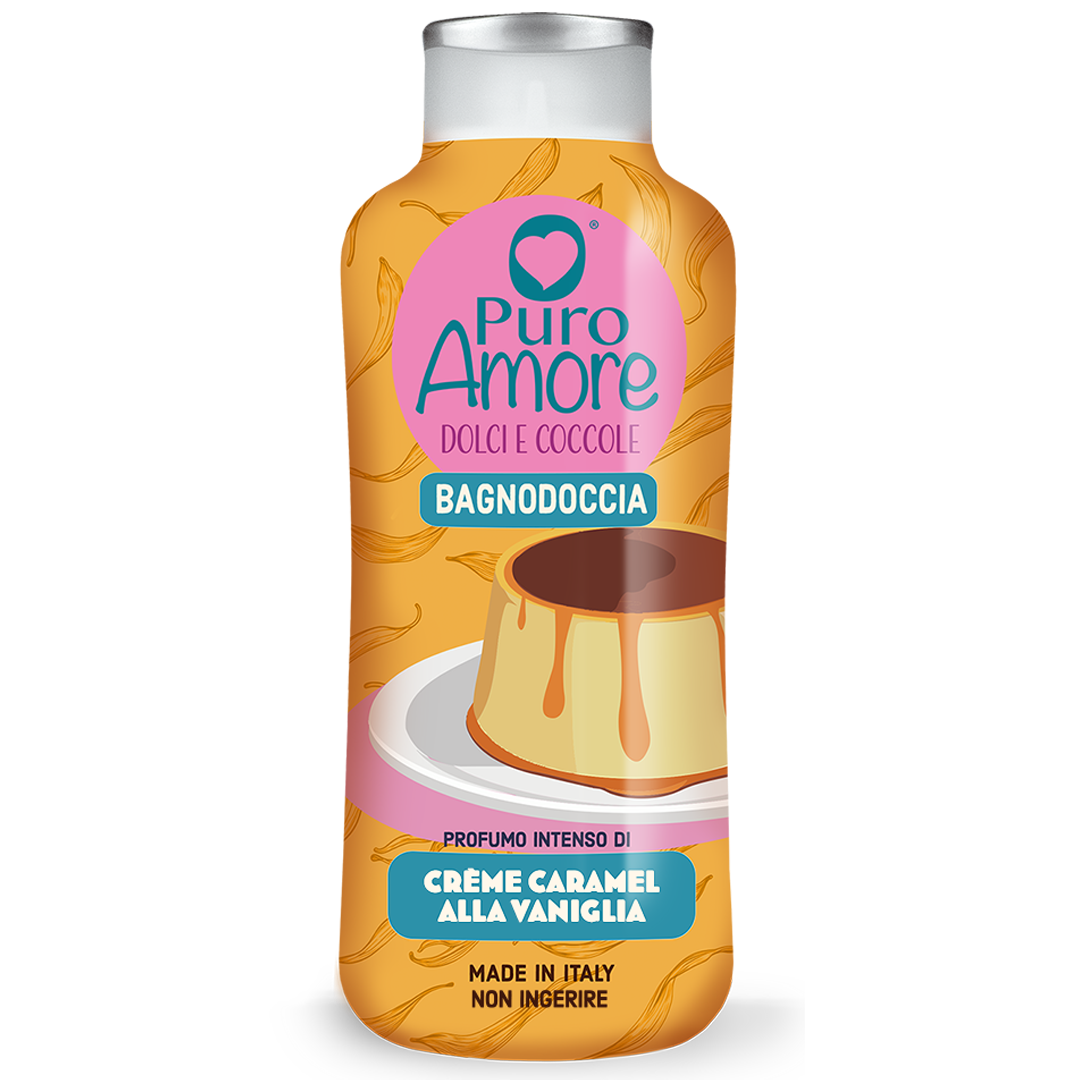 Puro Amore Bagnodoccia Dolci e Coccole Crème Caramel alla Vaniglia 650 ml