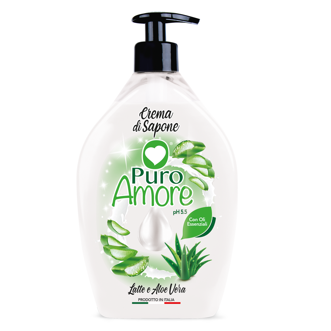 Puro Amore Crema di Sapone Latte e Aloe Vera 750 ml