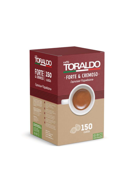 150 Cialde Toraldo – Miscela Forte e Cremoso MAXI | Filtro Carta ESE 44mm