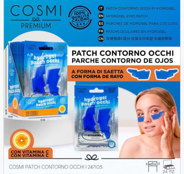 Cosmi Premium Hydrogel Patch Contorno Occhi Saetta – Vitamina C