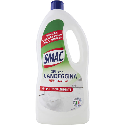 Smac - Detergente Gel Multisuperficie con Candeggina, Azione Igienizzante e Sgrassante, con Agenti Sbiancanti, 850 ml