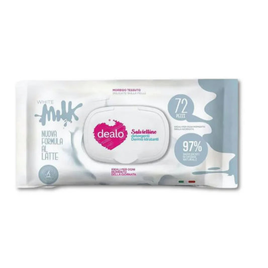 DEALO® SALVIETTE BIANCO LATTE 72PZ