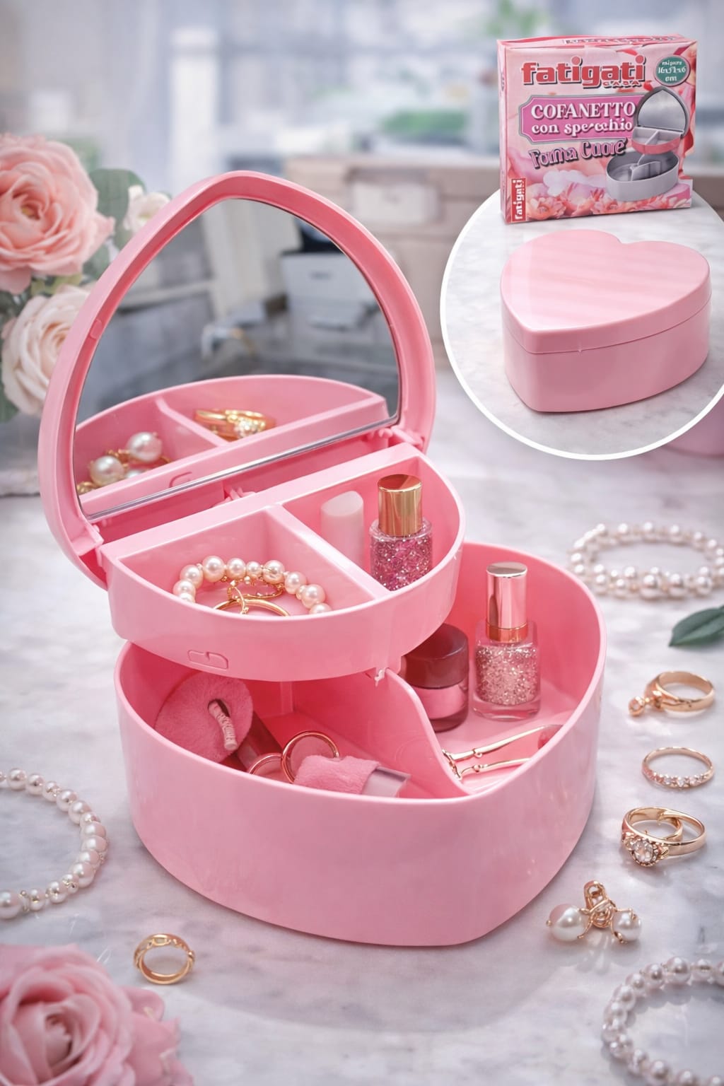 FATIGATI BOX FORMA CUORI C/SPEC. 16X14X6