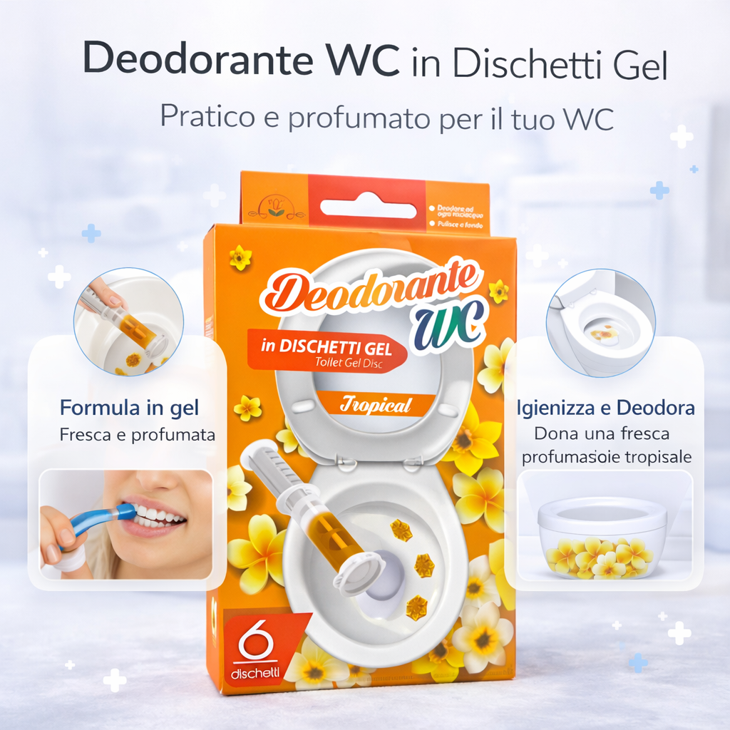 Deodorante WC in Dischetti Gel 6pz