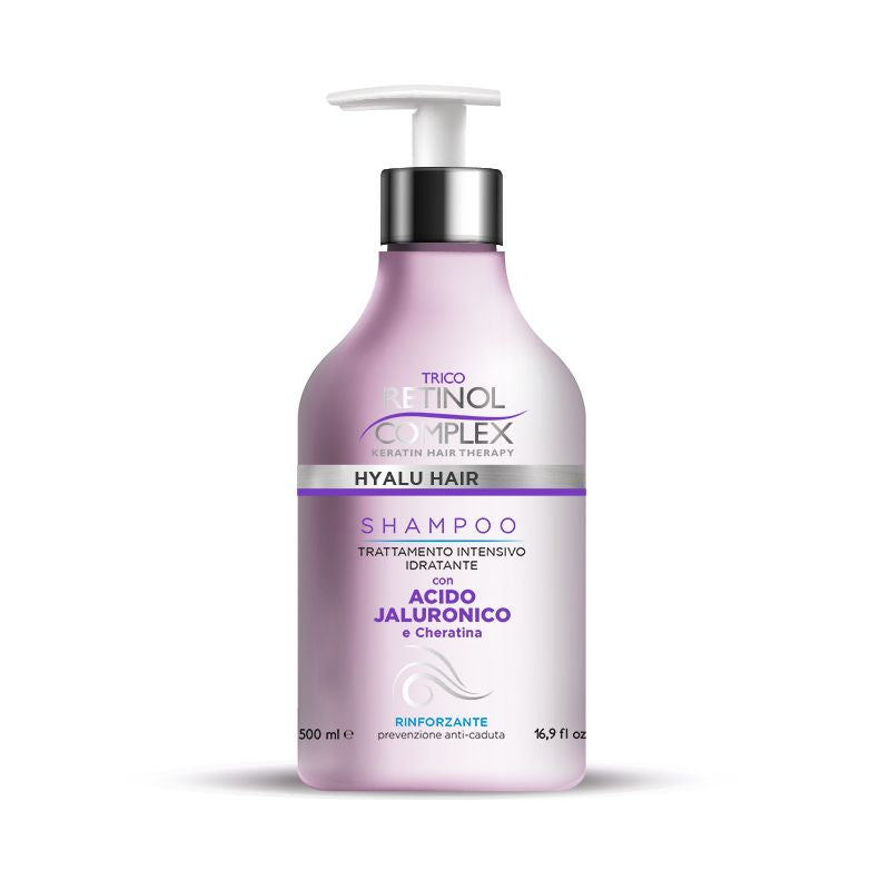 SHAMPOO ACIDO JALURONICO E CHERATINA 500ML
