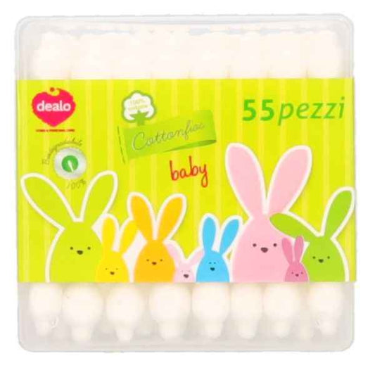 Cotton Fioc Baby - Dealo - 55 pezzi