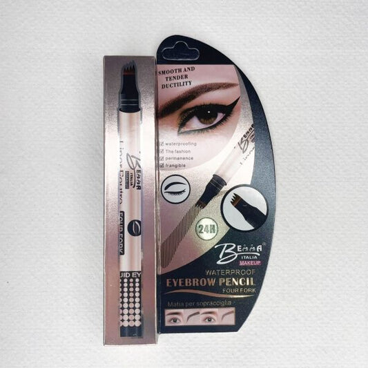 Bella Italia Makeup - Matita per sopracciglia impermeabile Four Fork - Nero