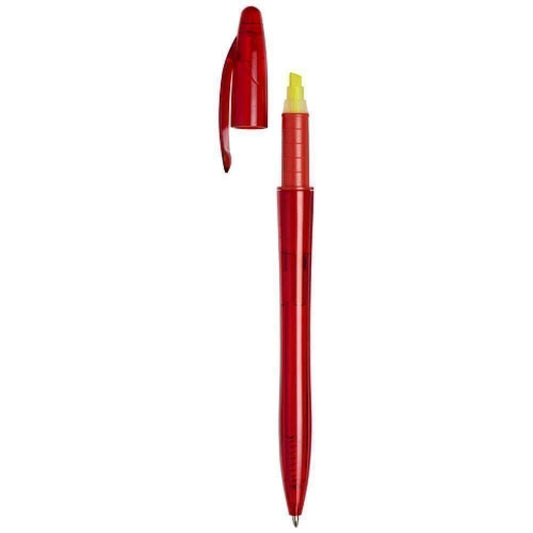 Penna con evidenziatore