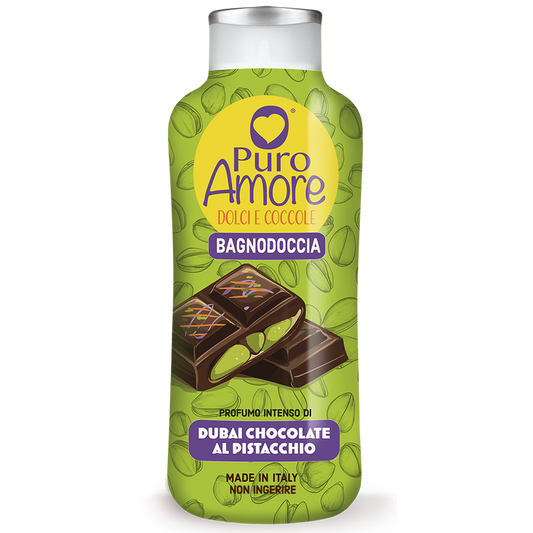 Puro Amore Bagnodoccia Dolci e Coccole Dubai Chocolate al Pistacchio 650 ml