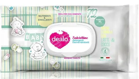 Salviettine Imbevute Latte & Fiocco 72 Pz XL – Dealo