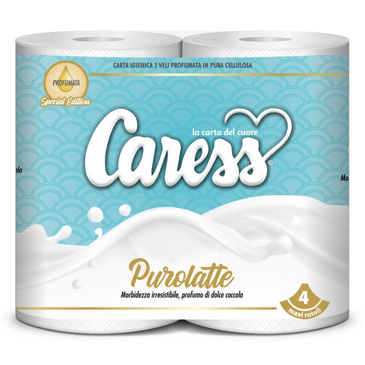 Carta Igienica profumata - Caress - x4 - Purolatte