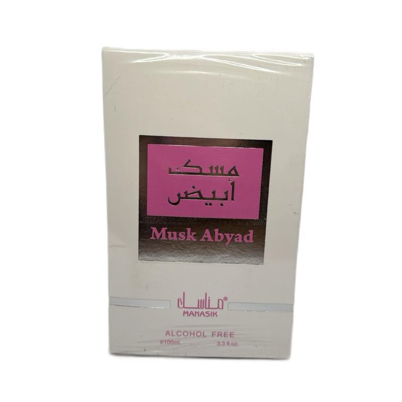 Musk Abyad di MAHASIK - Profumo Senza Alcol 100ml - Perfetto per un Fragranza Duratura e Elegante