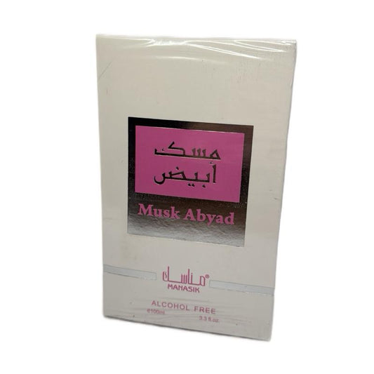 Musk Abyad di MAHASIK - Profumo Senza Alcol 100ml - Perfetto per un Fragranza Duratura e Elegante