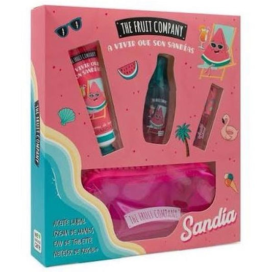 set sandia profumo crema mani lip oil e astuccio