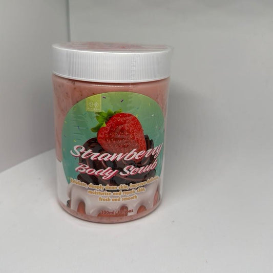 Scrub Fragola e Cioccolato 300ml per Pelle Fresca e Liscia Corpo di con Ingredienti Naturali e Benefici Rigeneranti