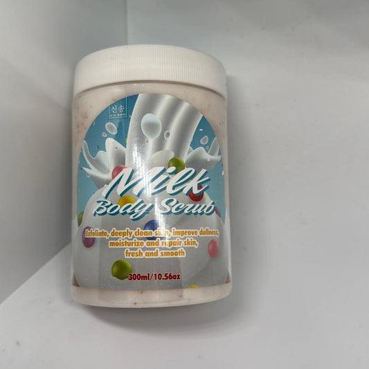 Scrub Al Bianco Latte 300ml per Pelle Fresca e Liscia con Effetto Esfoliante e Idratante