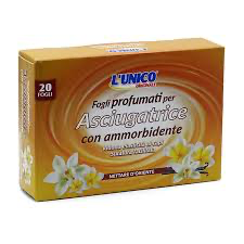 Fogli Profumati Asciugatrice con Ammorbidente - L'Unico - Varie Fragranze - 20pz