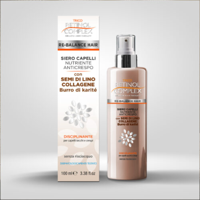 siero capelli nutriente anticrespo con semi di collagene e burro di karitè 100ml