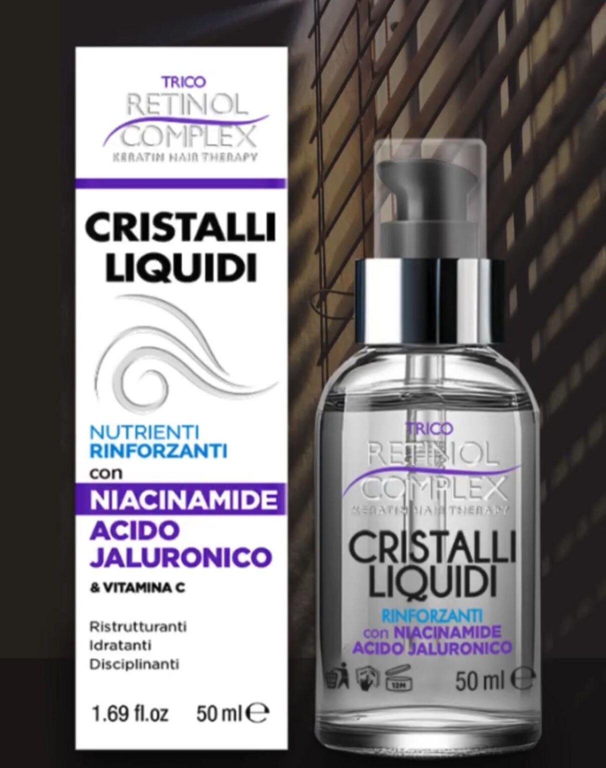 CRISTALLI LIQUIDI CON NIACIMIDE E ACIDO JALURONICO