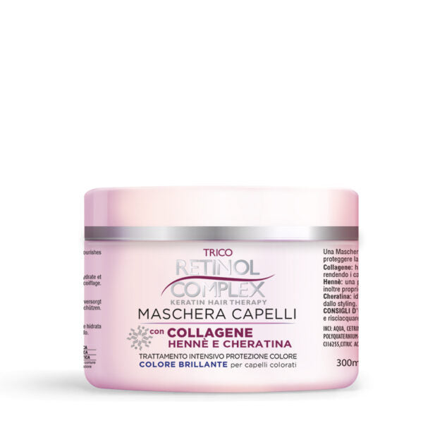 MASCHERA PROTEZIONE COLORE CON HENNE’ COLLAGENE E CHERATINA 300ml